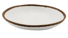 G.E.T - Pottery Market Glazed 32 oz Cream Soup Plate (12 Per Case) - P-100-CRM