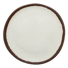 G.E.T - Pottery Market Glazed 10.5" Cream Dinner Plate (12 Per Case) - P-101-CRM