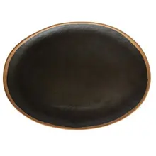 G.E.T - Pottery Market Glazed 15" x 11" Brown Oval Platter (6 Per Case) - P-151-BR