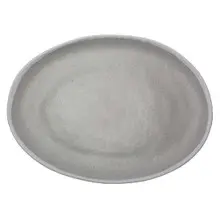 G.E.T - Pottery Market Glazed 15" x 11" Dove Grey Oval Platter (6 Per Case) - P-151-DVG