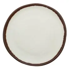 G.E.T - Pottery Market Glazed 5.5" Cream Small Round Bread / Side Plate (48 Per Case) - P-55-CRM