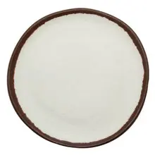 G.E.T - Pottery Market Glazed 7.5" Cream Round Plate / Side Dish (12 Per Case) - P-75-CRM