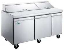 Glacier - 72" Salad/Sandwich Prep Table w/ 3 Solid Swing Doors - GST-72-18