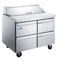 Glacier - 48" Salad/Sandwich Prep Table w/ 4 Drawers - GST-48-12DWR