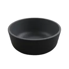 G.E.T - Roca Matte 15 oz Gray / Black Matte Soup Bowl (24 Per Case) - RB-15-GRM/BKM