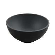 G.E.T - Roca Matte 32 oz Gray / Black Matte Ramen Bowl (12 Per Case) - RB-15-GRM/BKM