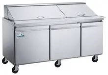 Glacier - 72" Salad/Sandwich Mega Top Prep Table w/ 3 Solid Swing Doors - GMT-72-30