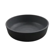 G.E.T - Roca Matte 24 oz Gray / Black Matte Low Street Bowl (12 Per Case) - RB-7-GRM/BKM