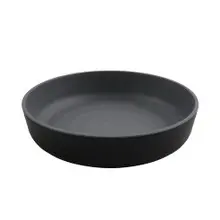G.E.T - Roca Matte 42 oz Gray / Black Matte Low Street Bowl (12 Per Case) - RB-9-GRM/BKM