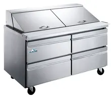 Glacier - 60" Salad/Sandwich Mega Top Prep Table w/ 4 Drawers - GMT-60-24DWR