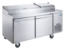 Glacier - 70" Pizza Prep Table w/ 2 Solid Swing Doors - GPP-70