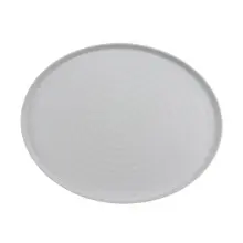 G.E.T - Roca Matte 20" x 16" White / Gray Matte Oval Platter (3 Per Case) - RO-2016-WM/GRM