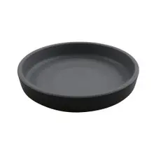 G.E.T - Roca Matte 5" Gray / Black Matte Dinner Plate (48 Per Case) - RP-5-GRM/BKM
