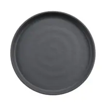 G.E.T - Roca Matte 9" Gray / Black Matte Dinner Plate (12 Per Case) - RP-9-GRM/BKM