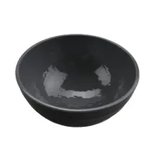 G.E.T - Roca Glazed 32 oz Gray / Black Ramen Bowl (12 Per Case) - RB-70-GRS/BKM