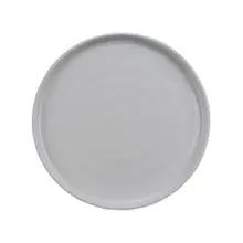 G.E.T - Roca Glazed 11" White / Gray Matte Round Plate (12 Per Case) - RP-11-WS/GRM