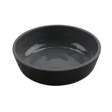 G.E.T - Roca Glazed 4 oz Gray / Black Monkey Dish (48 Per Case) - RR-5-GRS/BKM