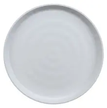 G.E.T - Roca Balance 11" White / Gray Matte Stackable Round Dinner Plate (12 Per Case) - RP-2-11-WM/GRM