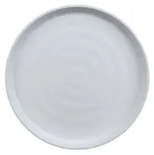 G.E.T - Roca Balance 7" White / Gray Matte Stackable Round Dinner Plate (24 Per Case) - RP-2-7-WM/GRM