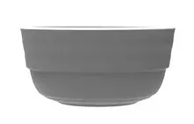 G.E.T - Roca Balance 3 oz White / Gray Matte Stackable Sauce Dish (72 Per Case) - RR-2-3-WM/GRM