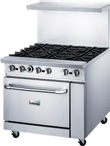 Inferno - 36" Liquid Propane Range w/ 6 Open Burners - IR36-6B