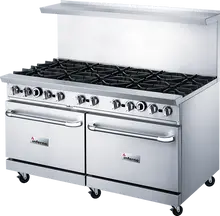 Inferno - 60" Liquid Propane Range w/ 10 Open Burners - IR60-10B