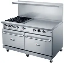 Inferno - 60" Liquid Propane Range w/ 4 Open Burners & 36" Griddle - IR60-4B-36G
