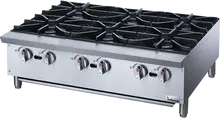 Inferno - 36" Natural Gas Hotplate w/ 6 Open Burners & LP Conversion Kit - IHP-6