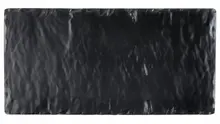 G.E.T - Granville 14" x 7" Black Faux Slate Melamine Display Board W/ Semi Gloss Finish (6 Per Case) - SB-1470-BK