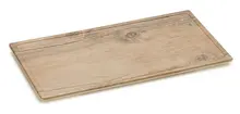 G.E.T - Granville 14" x 7" Faux Oak Wood Melamine Display Board W/ Foot & Ridge (6 Per Case) - SB-1472-OW