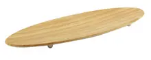 G.E.T - Granville 25.5" x 10.25" Faux Bamboo Melamine Surf Board Serving Platter (3 Per Case) - SB-2010-OW