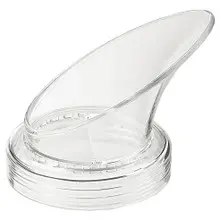 G.E.T - Small Clear Juice Salad Dressing Lid for SDB-16 & SDB-32 (12 Per Case) - Sm.Pour-CL