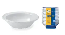 G.E.T - SuperMel 5 oz White Rim Bowl (4 Dozen Retail Packaging) - SP-DN-350-W
