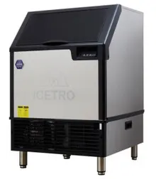 Icetro - 220 lb Undercounter Half Cube Ice Machine w/ 77 lbs Storage - IU-0220-AH