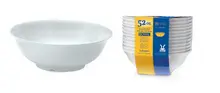 G.E.T - SuperMel 52 oz White Bowl (1 Dozen Retail Packaging) - SP-M-812-W