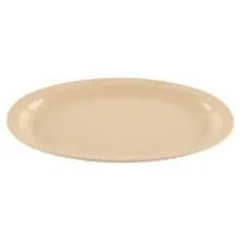 G.E.T - SuperMel 11.75" x 8.25" Tan Oval Platter (2 Dozen Retail Packaging) - SP-OP-612-T