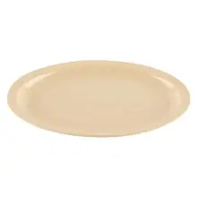 G.E.T - SuperMel 13.25" x 9.75" Tan Oval Platter (1 Dozen Retail Packaging) - SP-OP-614-T