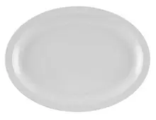 G.E.T - SuperMel 13.25" x 9.75" White Oval Platter (1 Dozen Retail Packaging) - SP-OP-614-W