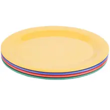 G.E.T - Diamond Mardi Gras 9.75" x 7.25" Mixed Colors Oval Platter (2 Dozen Retail Packaging) - SP-OP-950-MIX