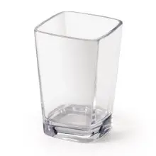 G.E.T - 3 oz Clear SAN Plastic Square Dessert Cup (24 Per Case) - SW-1434-CL