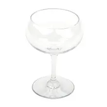 G.E.T - Social Club 8 oz Clear Tritan Coupe Cocktail Glass (24 Per Case) - SW-2013-CL