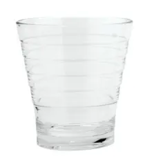G.E.T - Cirq  9 oz Clear SAN Plastic Stackable Rocks Glass (24 Per Case) - SW-1709-CL