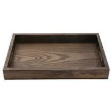 G.E.T - Taproot 14.25" x 9.5" Ash Wood Rectangular Walled Serving Tray W/ Handles (6 Per Case) - WD-13-ASH
