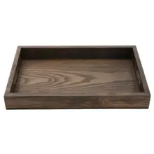 G.E.T - Taproot 14.25" x 9.5" Ash Wood Rectangular Walled Serving Tray W/ Handles (6 Per Case) - WD-14-ASH