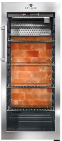 Dry Ager - 220 lb UX 1550 Pro S Stainless Steel Dry Aging Cabinet w/ UX-LED-Salt Wall System - UX1550PS