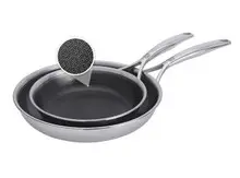 Zwilling - Peak 2 Piece Non-Stick Stainless Steel Fry Pan Set - 1034502