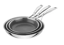 Zwilling - Peak 3 Piece Non-Stick Stainless Steel Fry Pan Set - 1034514