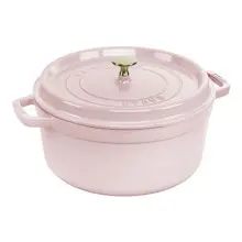 Staub - 5.25 L Sorbet Rose Round Cast Iron Cocotte - 1032973