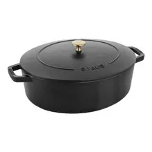Staub - 5.5 L Black Oval French Oven - 1027848