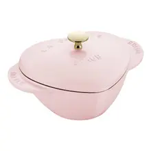Staub - 1.75 L Sorbet Rose Heart Cocotte - 1030211